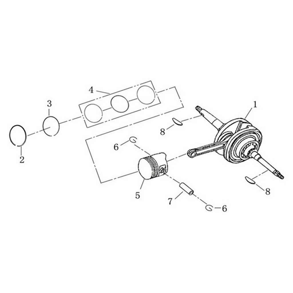 ASYA GY (50-GY) PISTON #AS50-GY E0905